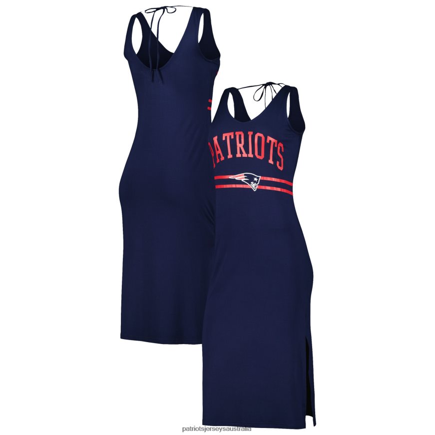Women G-III 4Her by Carl Banks Navy Training V-Neck Maxi Dress ZZ06V22219 Patriots Jersey Clothing