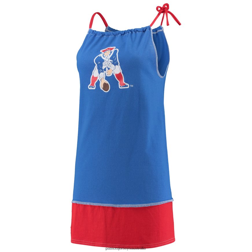 Women Refried Apparel Royal Sustainable Vintage Tank Dress ZZ06V22224 Patriots Jersey Clothing