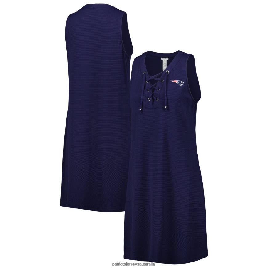 Women Tommy Bahama Navy Island Cays Lace-Up Dress ZZ06V22225 Patriots Jersey Clothing