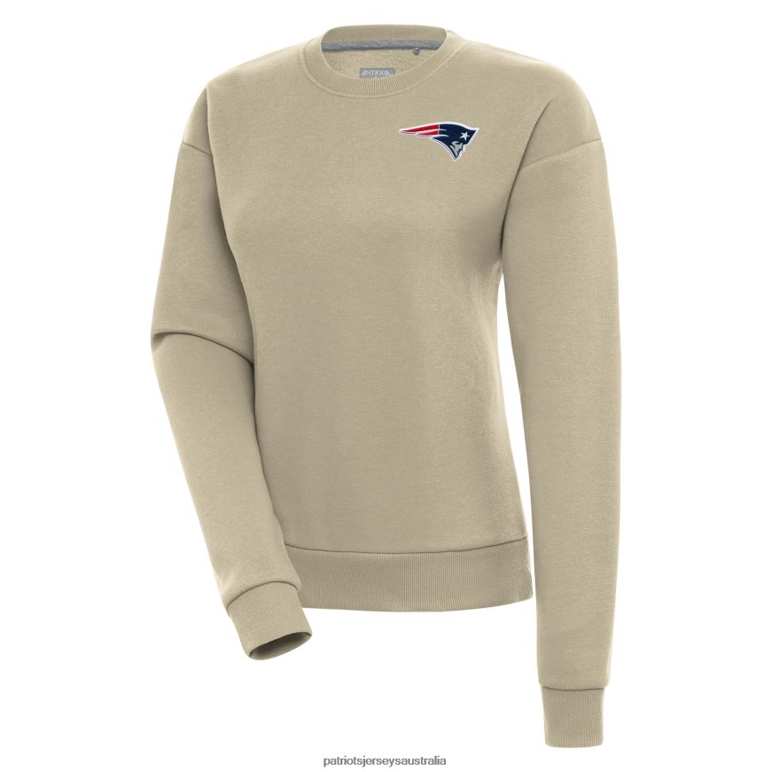 Women Antigua Khaki Victory Pullover Sweatshirt ZZ06V22323 Patriots Jersey Clothing