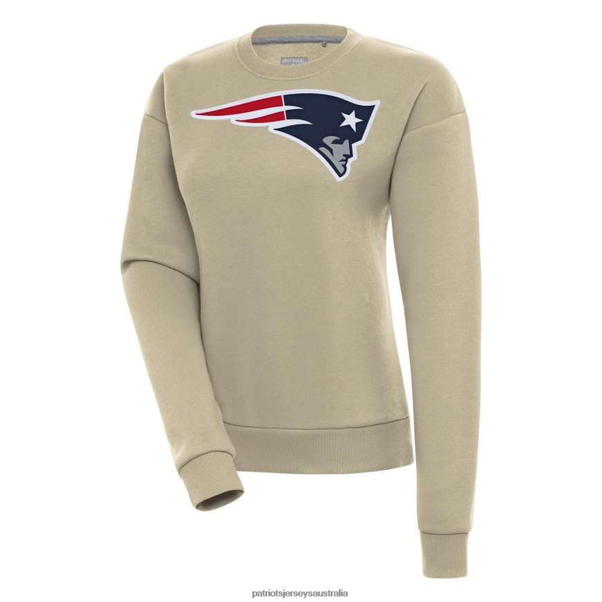 Women Antigua Khaki Victory Pullover Sweatshirt ZZ06V22325 Patriots Jersey Clothing