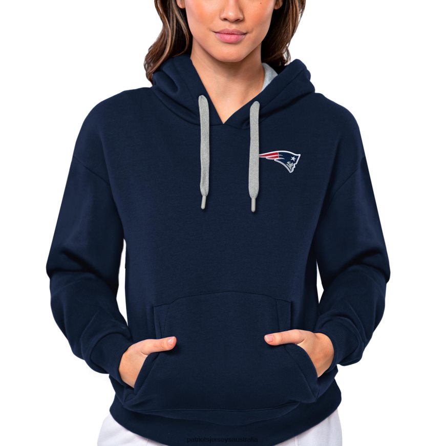 Women Antigua Navy Victory Pullover Hoodie ZZ06V22383 Patriots Jersey Clothing