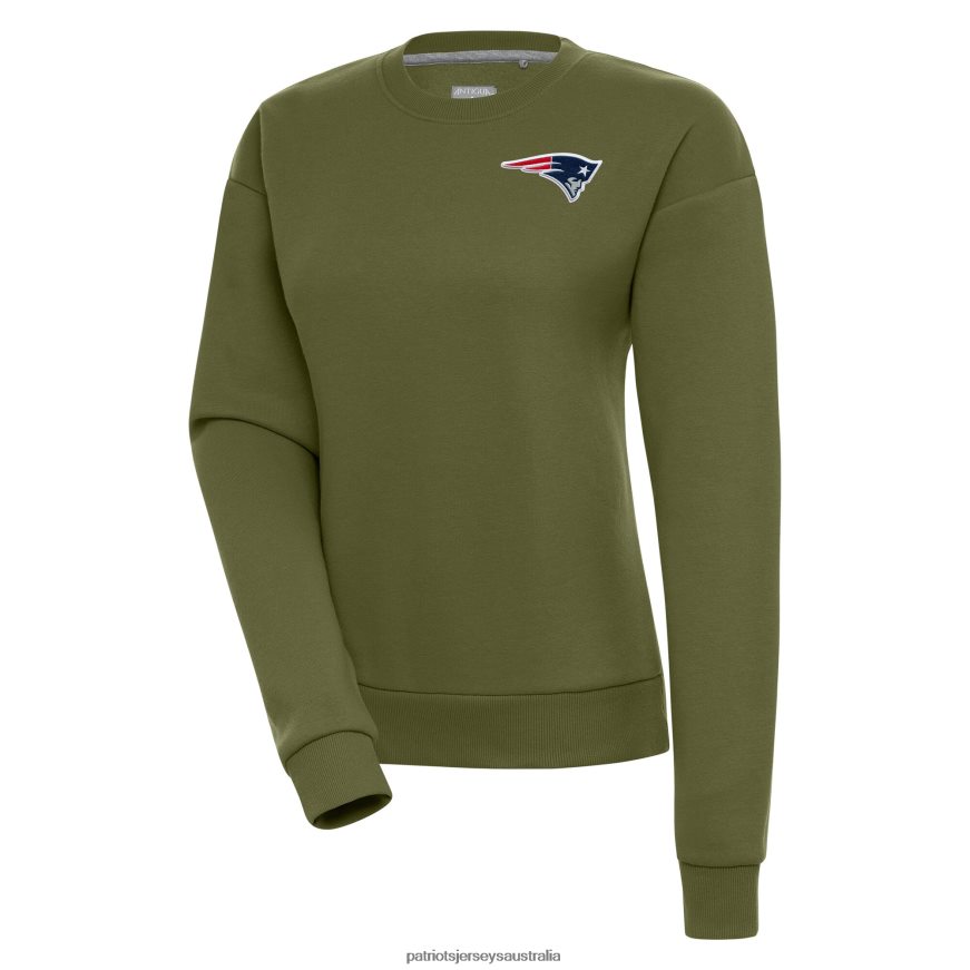 Women Antigua Olive Victory Pullover Sweatshirt ZZ06V22324 Patriots Jersey Clothing
