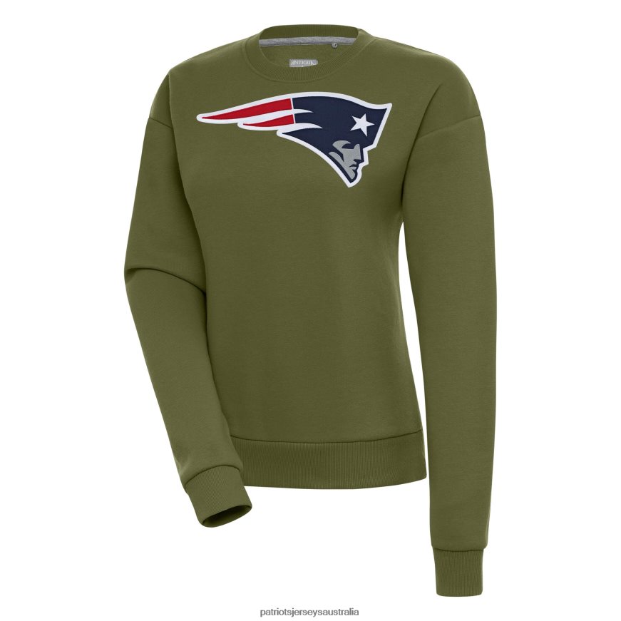Women Antigua Olive Victory Pullover Sweatshirt ZZ06V22326 Patriots Jersey Clothing