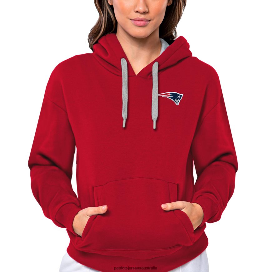 Women Antigua Red Victory Pullover Hoodie ZZ06V22365 Patriots Jersey Clothing