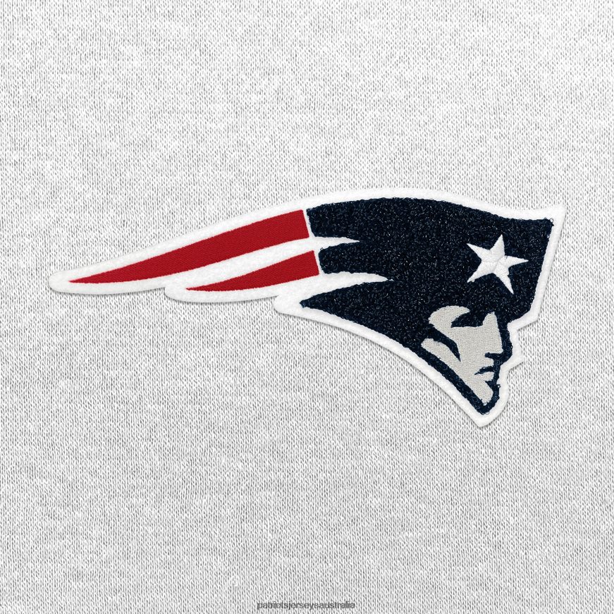 Women Antigua White Victory Crewneck Chenille Pullover Sweatshirt ZZ06V22426 Patriots Jersey Clothing