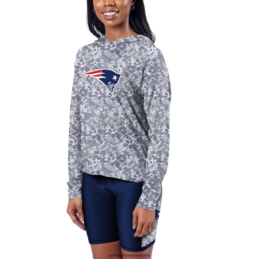 Women Certo Navy Session Pullover Hoodie ZZ06V22395 Patriots Jersey Clothing