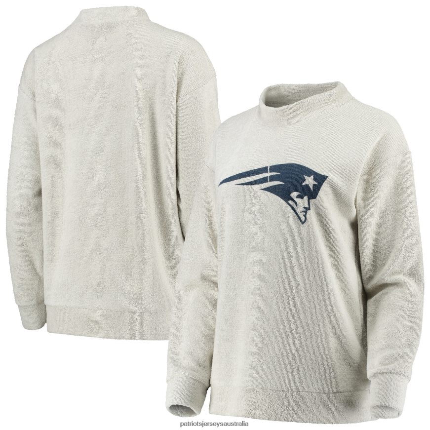 Women Cream Big Logo Sweater ZZ06V22376 Patriots Jersey Clothing