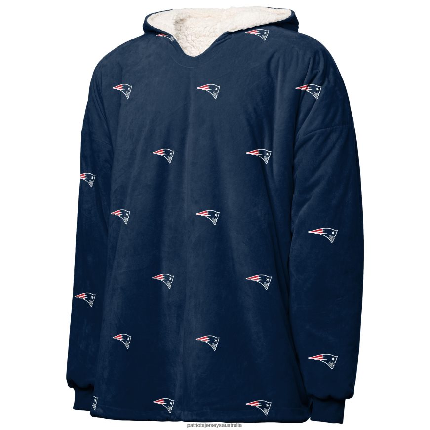 Women FOCO Repeat Print Reversible Hoodeez ZZ06V22400 Patriots Jersey Clothing