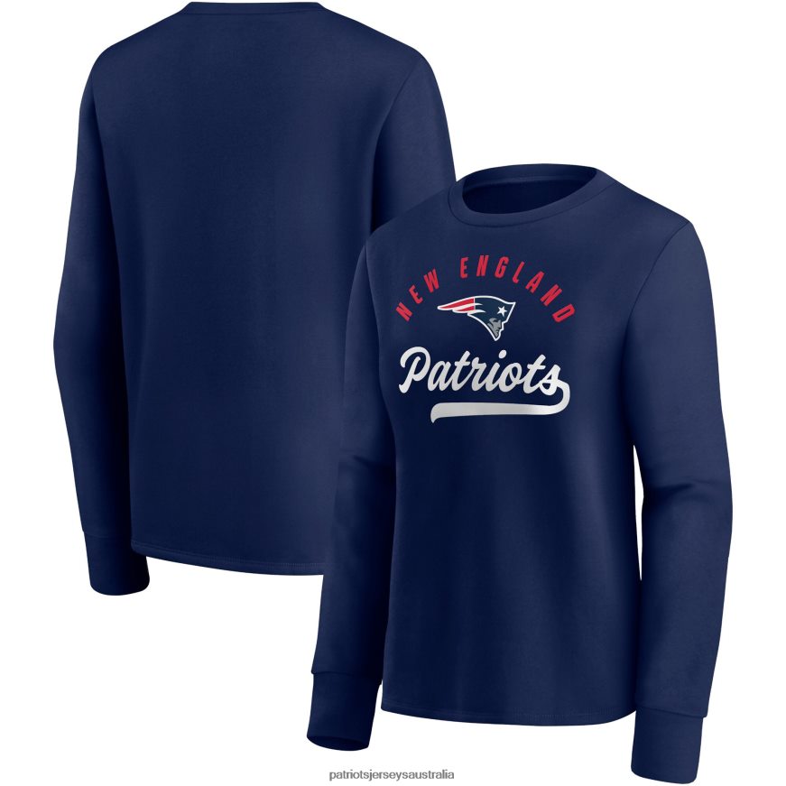 Women Fanatics Branded Navy Ultimate Style Pullover Sweatshirt ZZ06V22339 Patriots Jersey Clothing