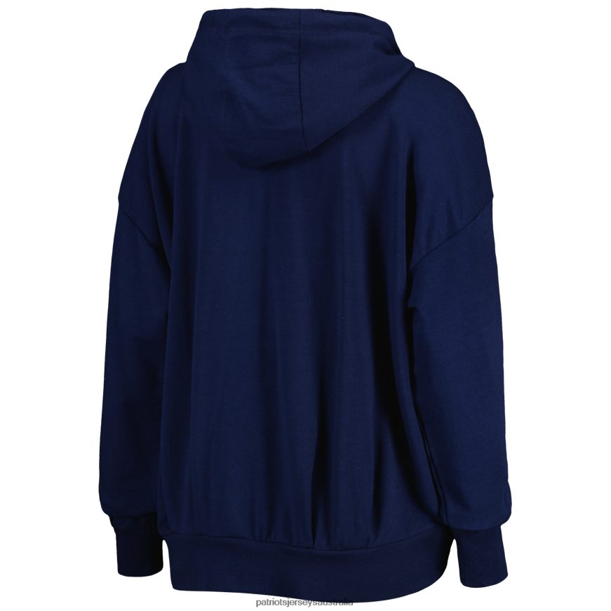 Women MSX by Michael Strahan Navy Emerson Lightweight Full-Zip Hoodie ZZ06V22369 Patriots Jersey Clothing
