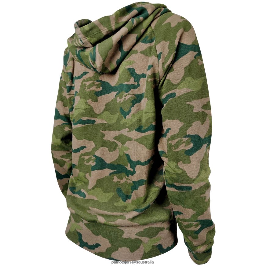 Women New Era Camo Raglan Full-Zip Hoodie ZZ06V22362 Patriots Jersey Clothing