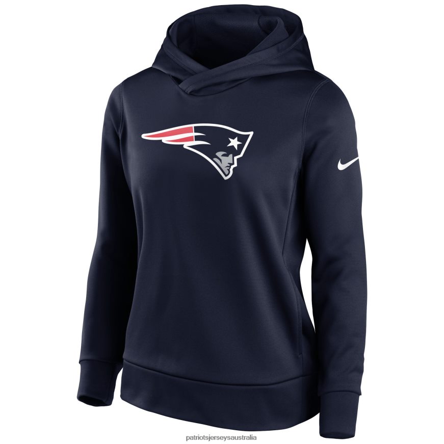 Women Nike Navy Lightweight Performance Hooded Top ZZ06V22319 Patriots Jersey Clothing