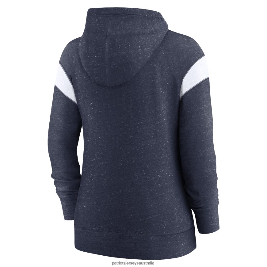 Women Nike Navy/White Monaco Lightweight Full-Zip Hoodie ZZ06V22366 Patriots Jersey Clothing