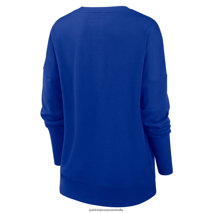 Women Nike Royal Rewind Playback Icon Performance Pullover Sweatshirt ZZ06V22360 Patriots Jersey Clothing