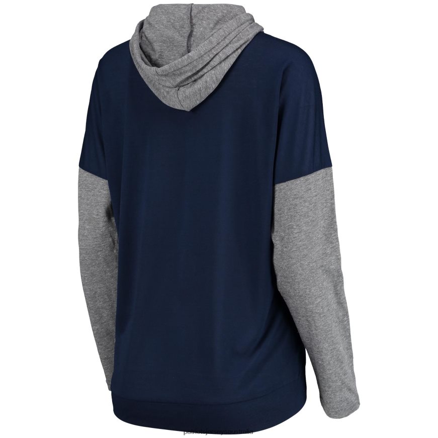 Women Touch Navy/Gray Without Limits Pullover Hoodie ZZ06V22373 Patriots Jersey Clothing