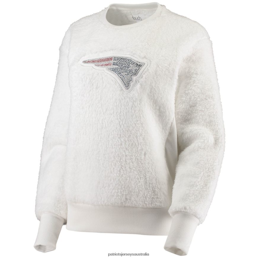Women Touch White Milestone Tracker Pullover Sweatshirt ZZ06V22423 Patriots Jersey Clothing
