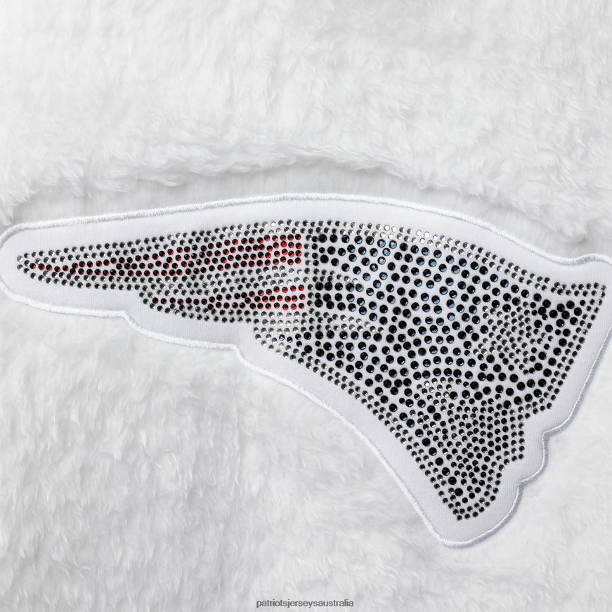 Women Touch White Milestone Tracker Pullover Sweatshirt ZZ06V22423 Patriots Jersey Clothing