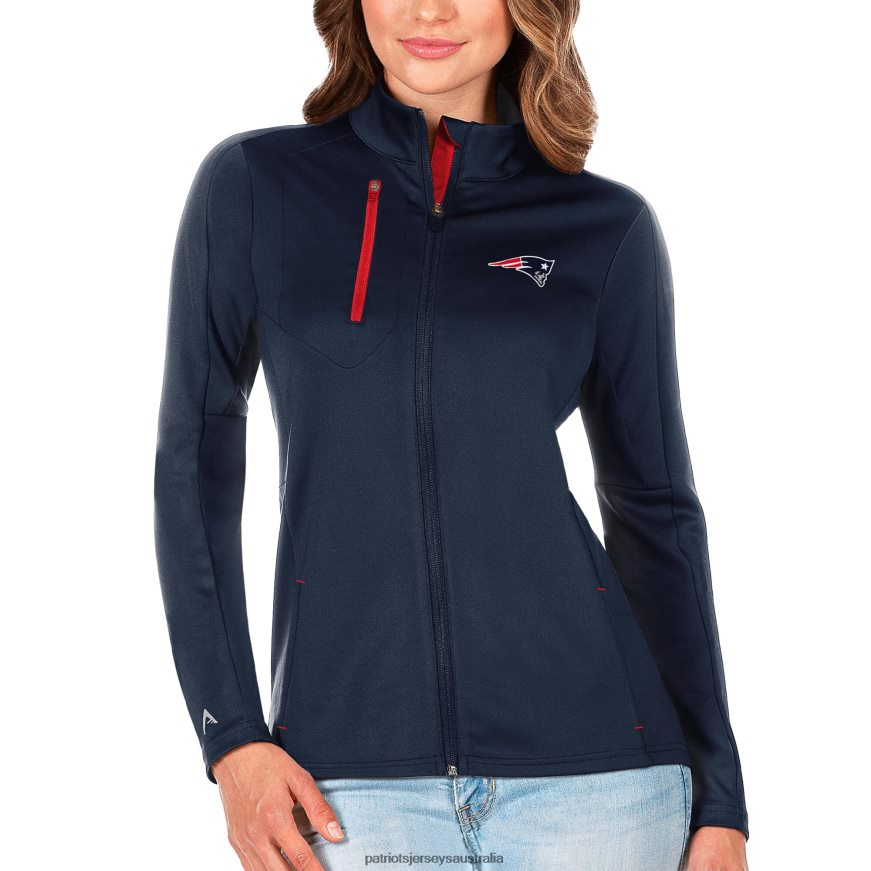 Women Antigua Navy/Red Generation Full-Zip Jacket ZZ06V21067 Patriots Jersey Clothing