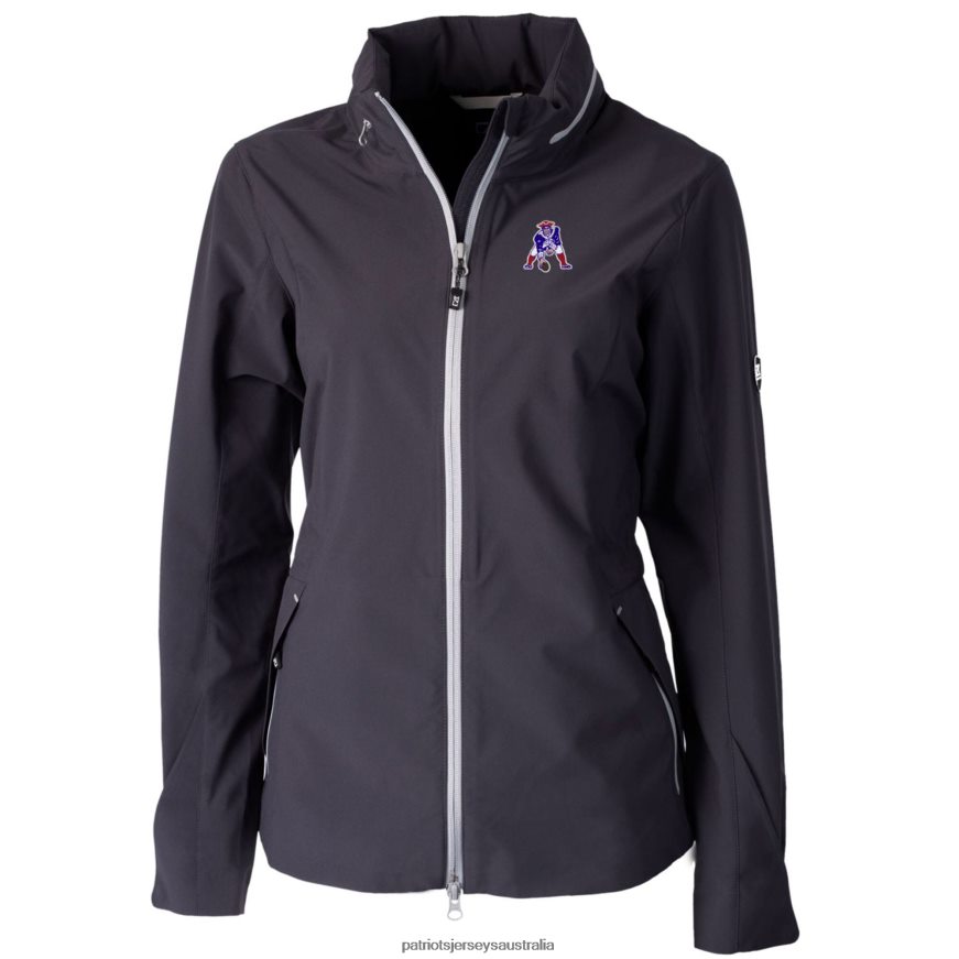 Women Cutter & Buck Black Throwback Logo Vapor Full-Zip Rain Jacket ZZ06V21099 Patriots Jersey Clothing