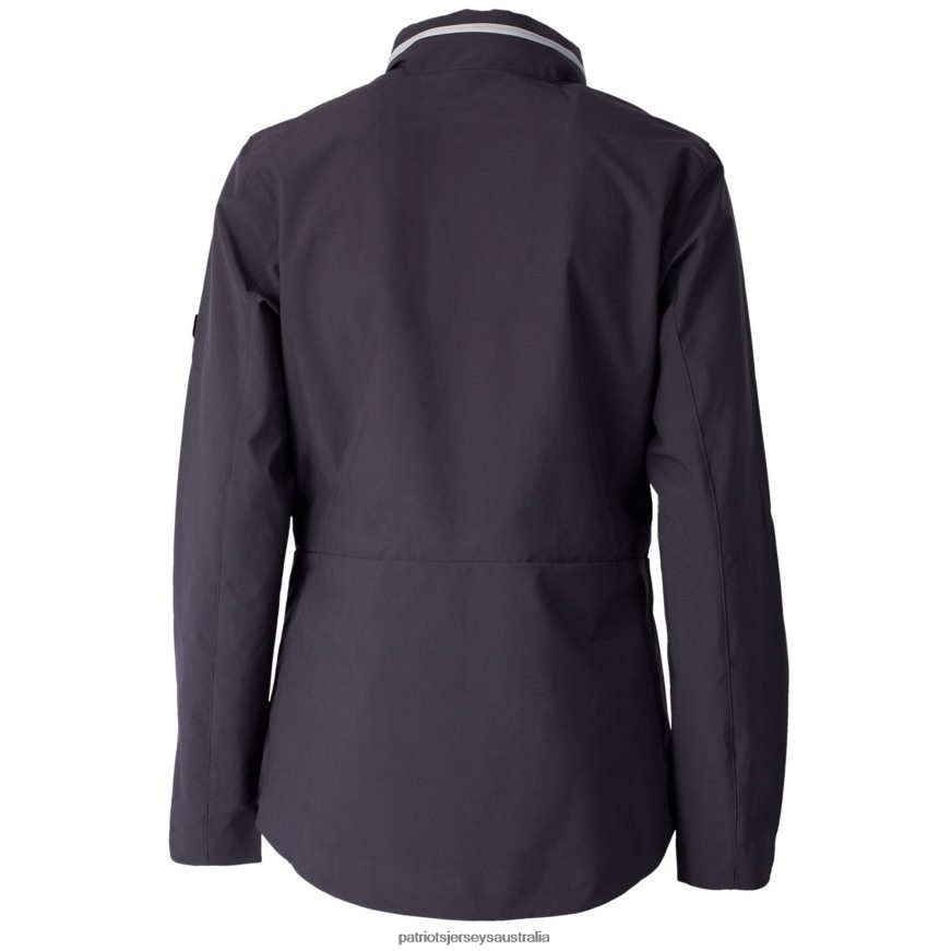 Women Cutter & Buck Black Throwback Logo Vapor Full-Zip Rain Jacket ZZ06V21099 Patriots Jersey Clothing