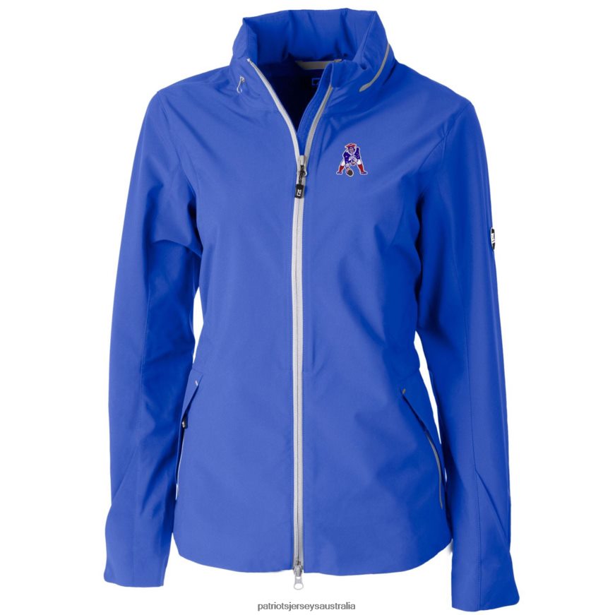 Women Cutter & Buck Blue Throwback Logo Vapor Full-Zip Rain Jacket ZZ06V21100 Patriots Jersey Clothing