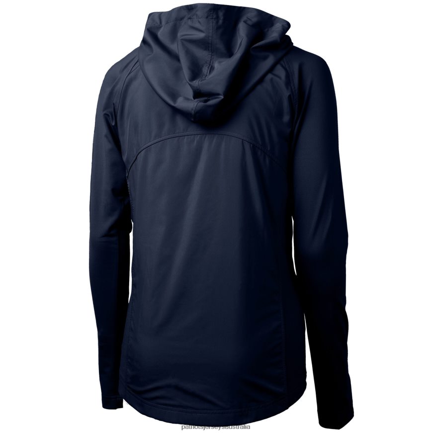 Women Cutter & Buck Navy Adapt Eco Knit Full-Zip Jacket ZZ06V21092 Patriots Jersey Clothing