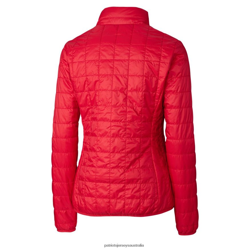 Women Cutter & Buck Red Throwback Logo Rainier PrimaLoft Eco Full-Zip Puffer Jacket ZZ06V21087 Patriots Jersey Clothing