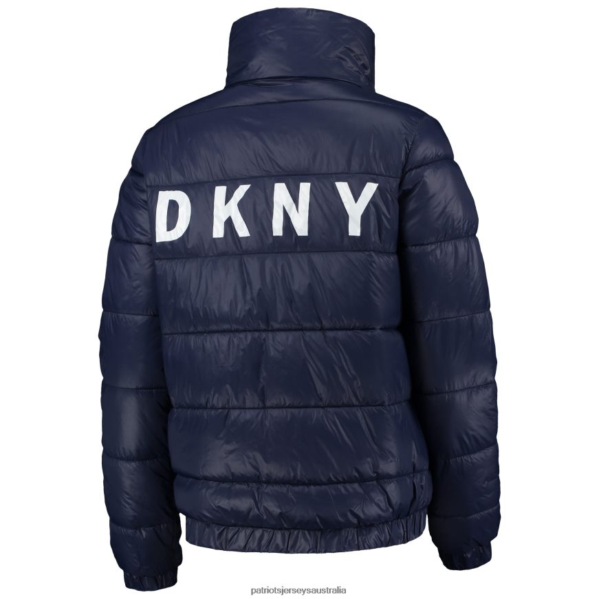Women DKNY Sport Navy Julia Full-Button Puffer Jacket ZZ06V21033 Patriots Jersey Clothing