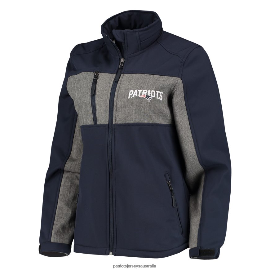 Women Dunbrooke Navy Zephyr Softshell Full-Zip Jacket ZZ06V2969 Patriots Jersey Clothing