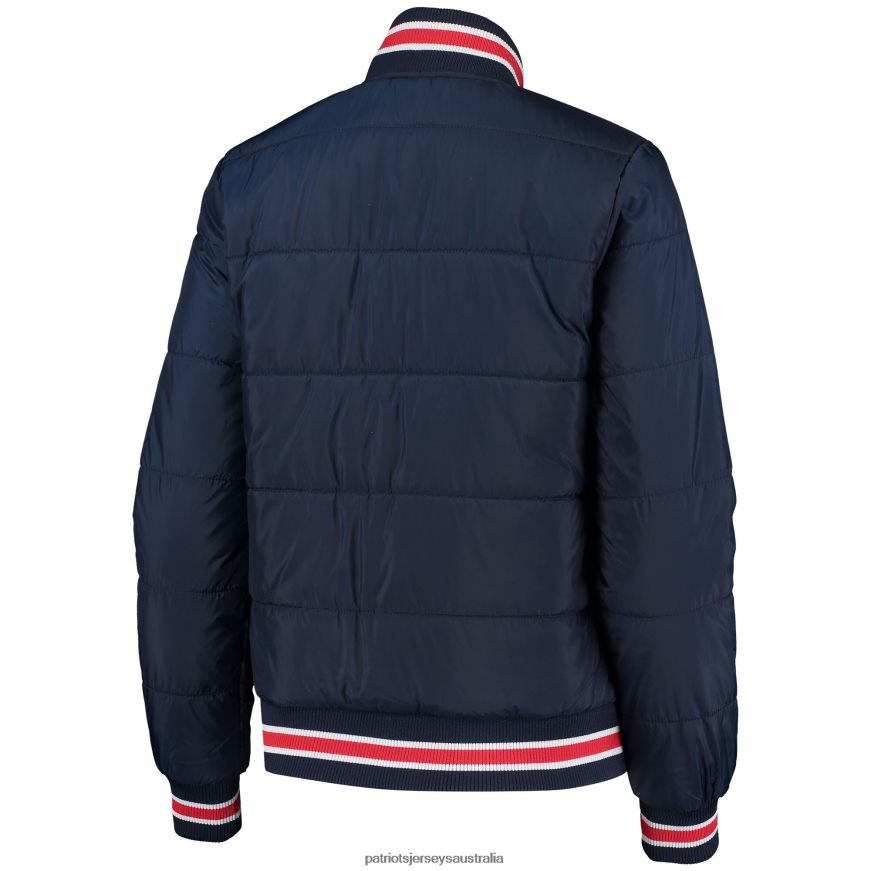 Women G-III 4Her by Carl Banks Navy Field Goal Bomber Full-Zip Jacket ZZ06V2976 Patriots Jersey Clothing