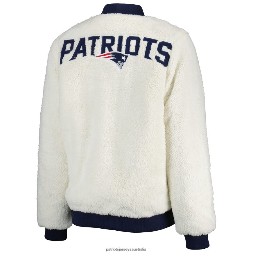 Women G-III 4Her by Carl Banks Oatmeal/Navy Switchback Reversible Full-Zip Jacket ZZ06V2948 Patriots Jersey Clothing