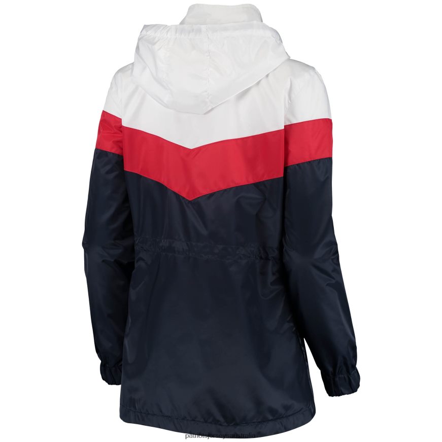 Women G-III 4Her by Carl Banks White/Navy Stadium Full-Zip Hoodie Jacket ZZ06V21017 Patriots Jersey Clothing