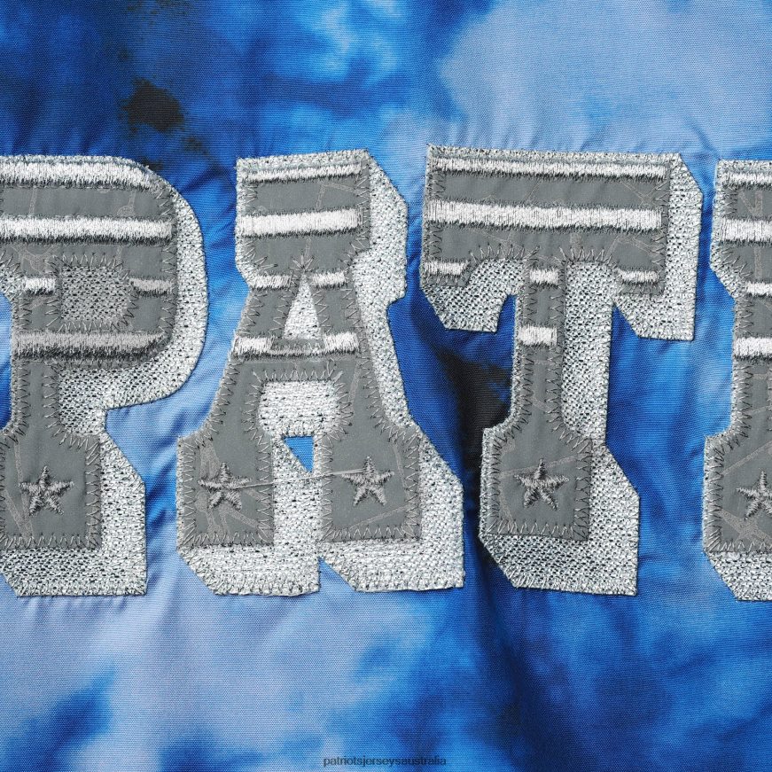 Women Mitchell & Ness Navy Galaxy Full-Zip Windbreaker Hoodie Jacket ZZ06V2931 Patriots Jersey Clothing