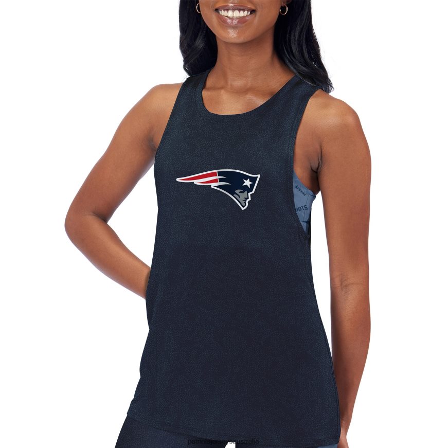 Women Certo Navy Muscle Tank Top ZZ06V22782 Patriots Jersey Clothing