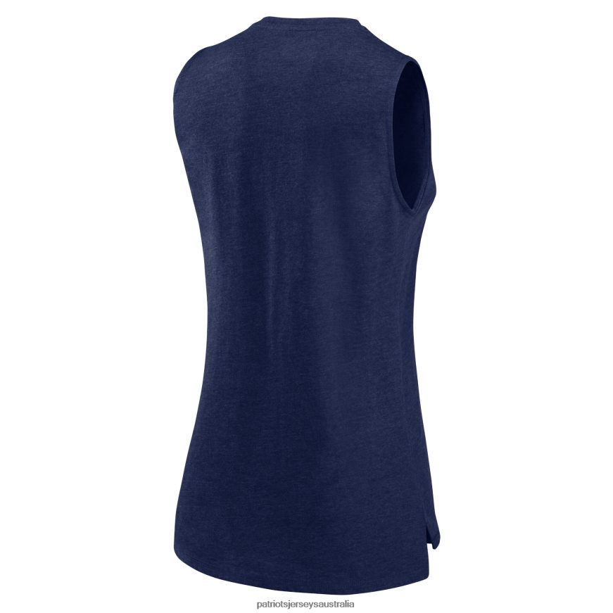 Women Fanatics Branded Heather Navy What Goes Around Tank Top ZZ06V22690 Patriots Jersey Clothing