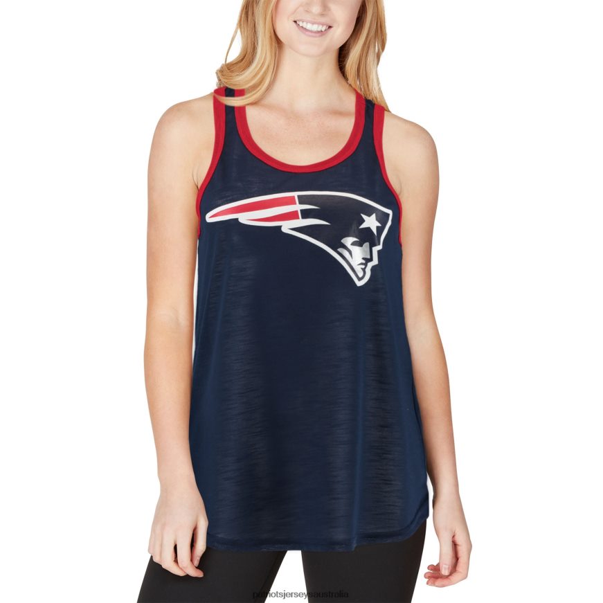 Women G-III 4Her by Carl Banks Navy Tater Tank Top ZZ06V22643 Patriots Jersey Clothing