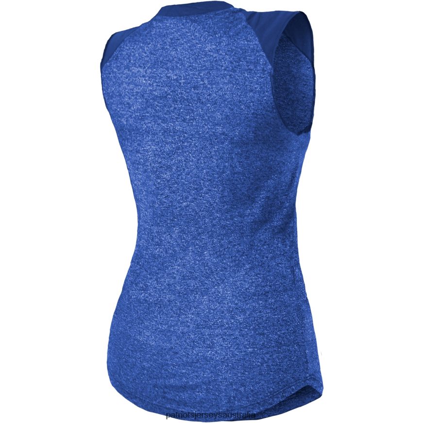 Women Majestic Threads Royal Retro Tri-Blend Raglan Muscle Tank Top ZZ06V22788 Patriots Jersey Clothing