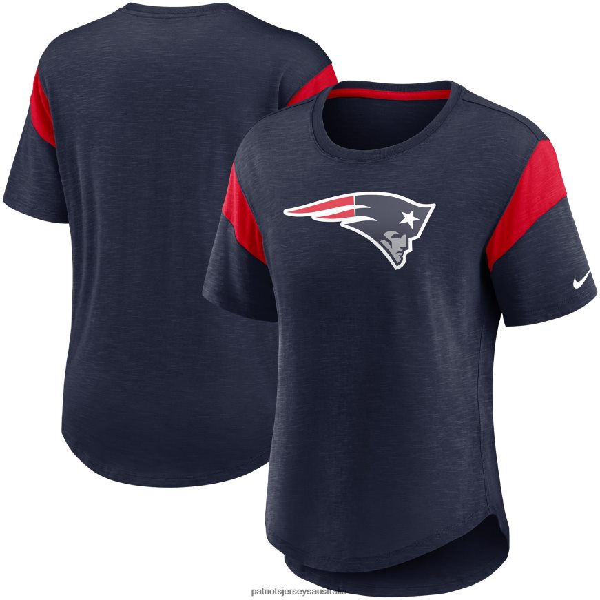 Women Nike Heather Navy Primary Logo Fashion Top ZZ06V22797 Patriots Jersey Clothing