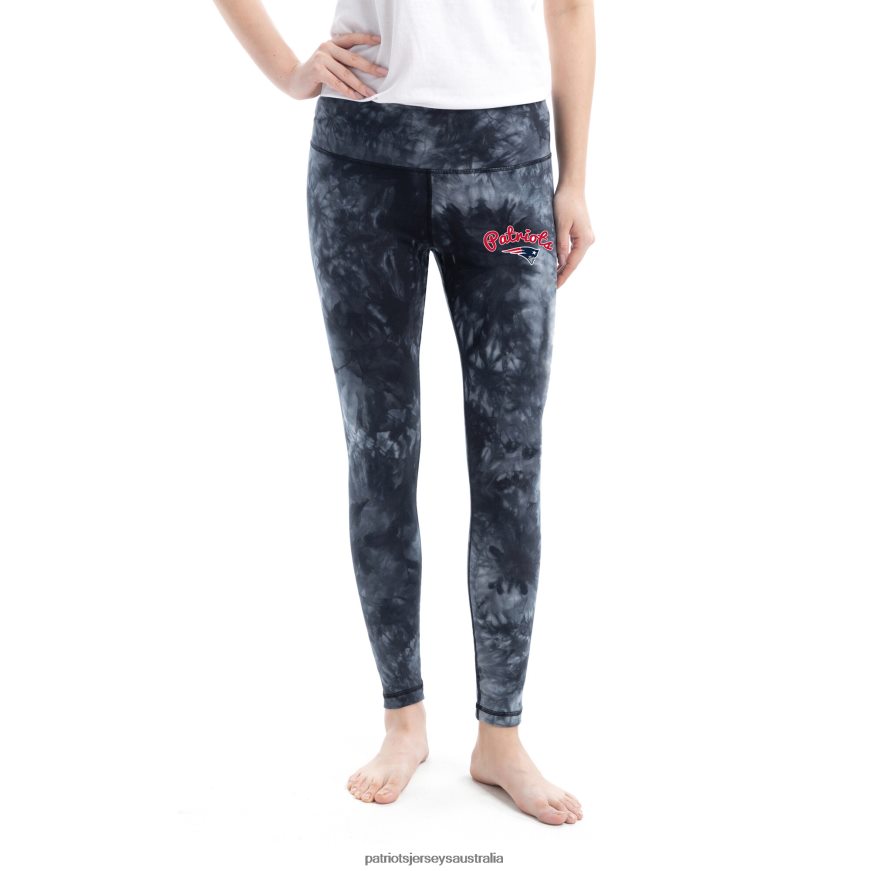 Women Concepts Sport Black Burst Tie Dye Leggings ZZ06V22479 Patriots Jersey Clothing