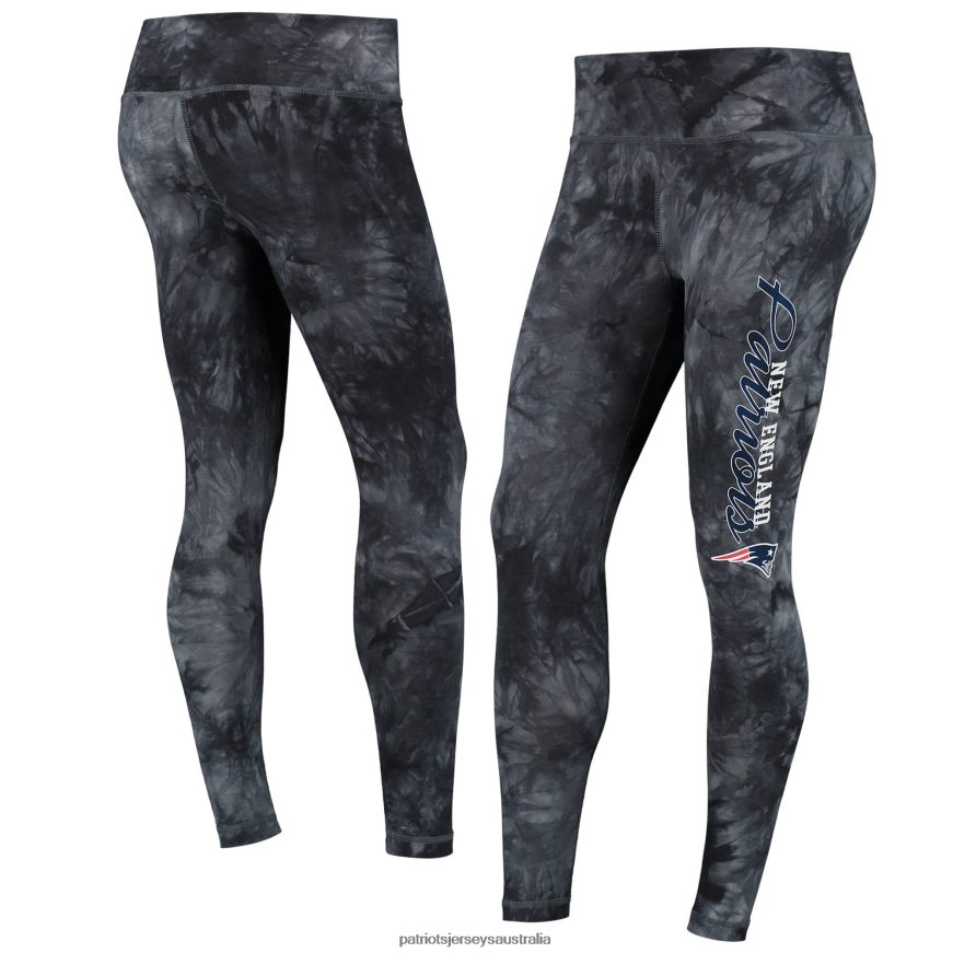 Women Concepts Sport Black Burst Tie Dye Leggings ZZ06V22482 Patriots Jersey Clothing