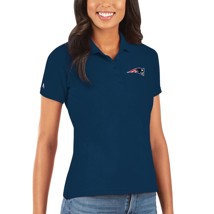 Women Antigua Navy Legacy Pique Polo ZZ06V22627 Patriots Jersey Clothing