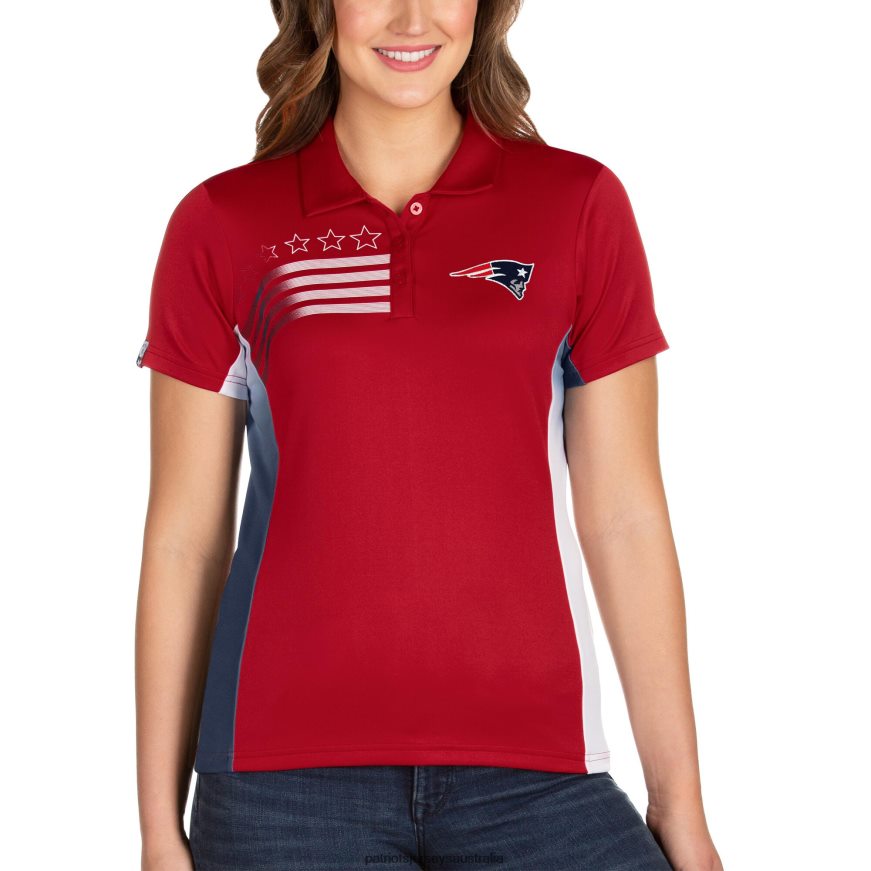 Women Antigua Red Liberty Polo ZZ06V22539 Patriots Jersey Clothing