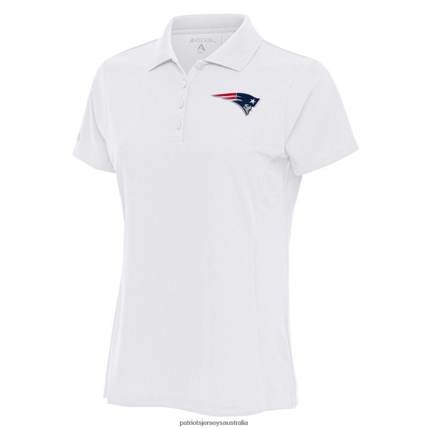 Women Antigua White Team Logo Legacy Pique Polo ZZ06V22613 Patriots Jersey Clothing
