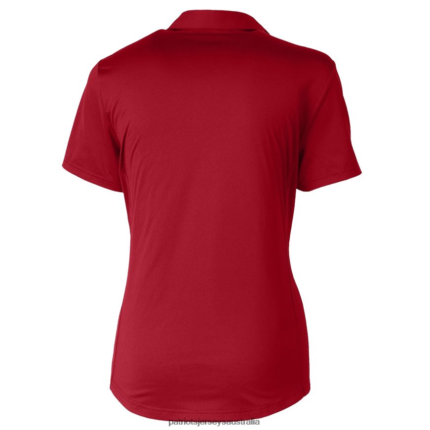 Women Cutter & Buck Red Prospect Textured Stretch Polo ZZ06V22555 Patriots Jersey Clothing