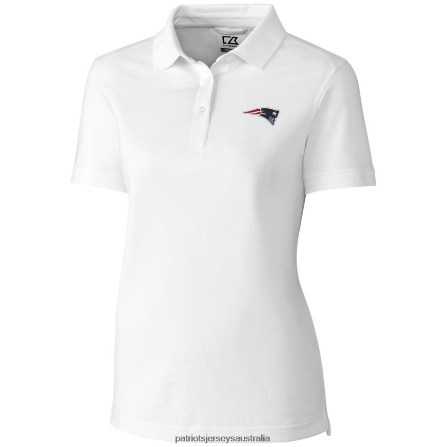 Women Cutter & Buck White Advantage Polo ZZ06V22603 Patriots Jersey Clothing