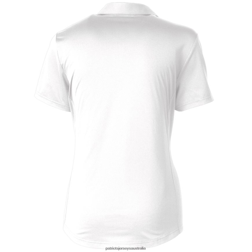 Women Cutter & Buck White Americana Prospect Textured Stretch Polo ZZ06V22608 Patriots Jersey Clothing