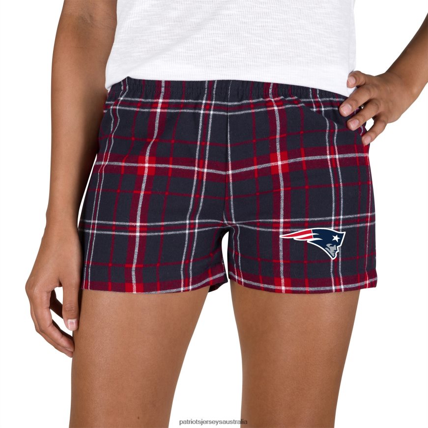 Women Concepts Sport Navy/Red Ultimate Flannel Shorts ZZ06V22844 Patriots Jersey Clothing