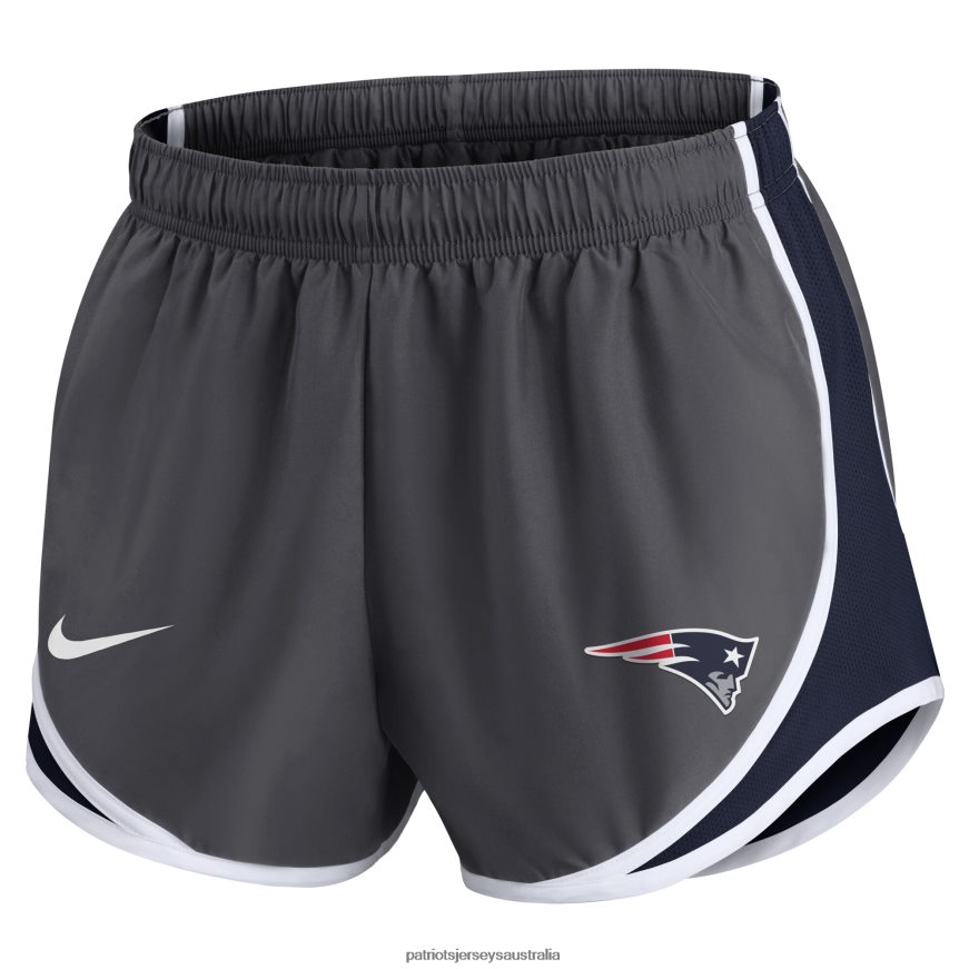 Women Nike Charcoal Logo Performance Tempo Shorts ZZ06V22850 Patriots Jersey Clothing