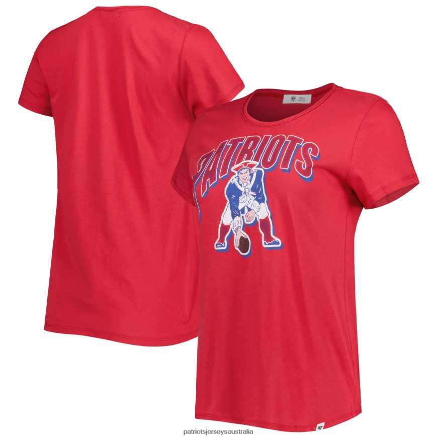 Women 47 Red Treasure Frankie T-Shirt ZZ06V22669 Patriots Jersey Clothing